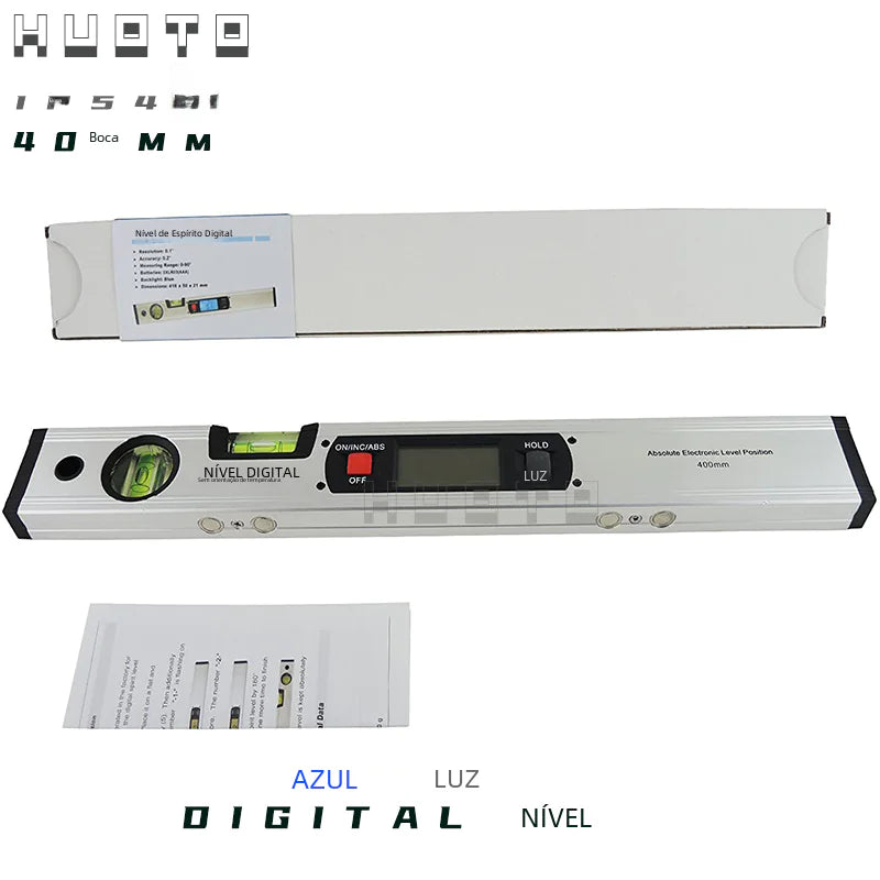 400mm Digital Level with Magnetic Base and Angle Measure