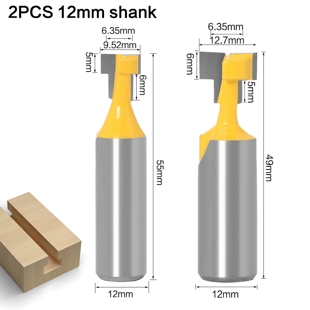 Woodworking Router Bit Set with Locking Mechanism