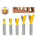8-Piece Tapered Router Bits Set for Woodworking