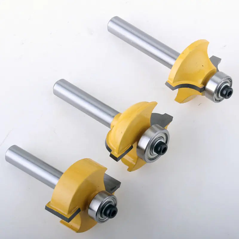 3-Piece 8MM Door Frame Router Bit Set for Woodworking