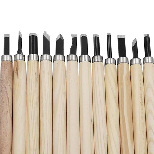 12pcs Carving Tools for DIY Woodworking and Stamping