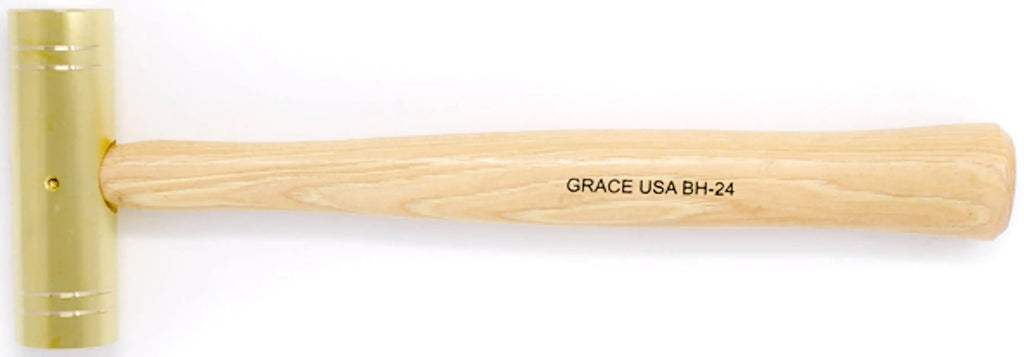 Grace USA - 24 Ounce Brass Hammer - Gunsmithing - Hammers - 24 ounce - Gunsmith Tools & Accessories Gold (BH-24)