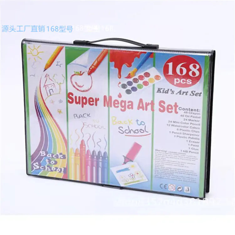 168PC Watercolor Pen Art Set for Kids and Artists