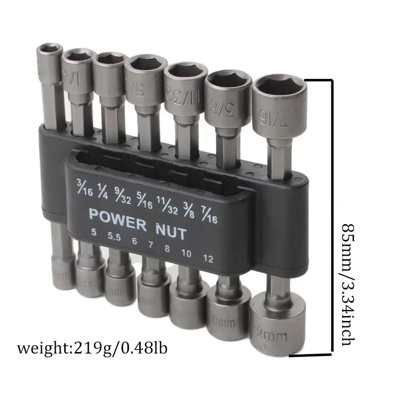 14pcs Magnetic Hex Socket Wrench Set with Drill Tools