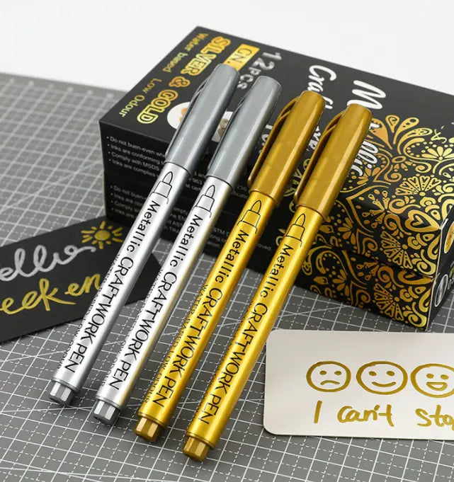 Metallic Color Craft Pen for DIY Painting and Signatures