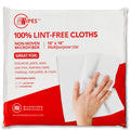 Mwipes Lint Free Cloth - 16" x 16" 50 Pack Highly Absorbent Disposable Microfiber Cleaning Cloths for Industrial Staining Cast Iron Woodworking Makeup Nail Polish