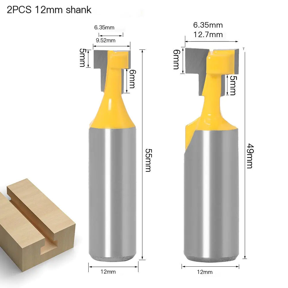 Woodworking Router Bit Set with Locking Mechanism