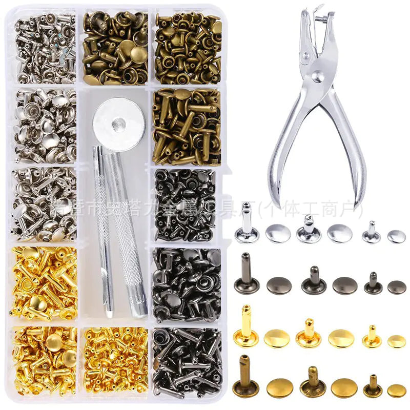 360 Sets of 6mm/8mm Double-Sided Rivets with Tools
