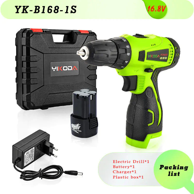 High-Power Cordless Lithium Electric Drill Driver