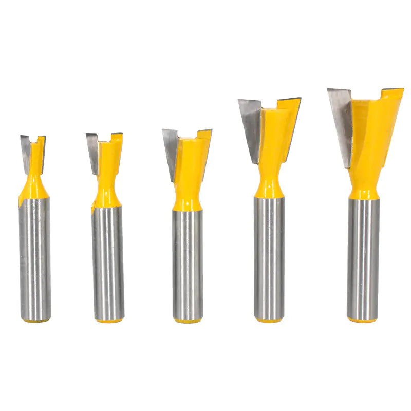 8-Piece Tapered Router Bits Set for Woodworking