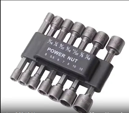 9-Piece Hex Key and Socket Wrench Set (5-13mm)