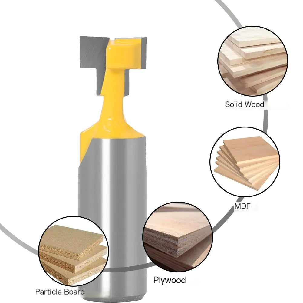 Woodworking Router Bit Set with Locking Mechanism