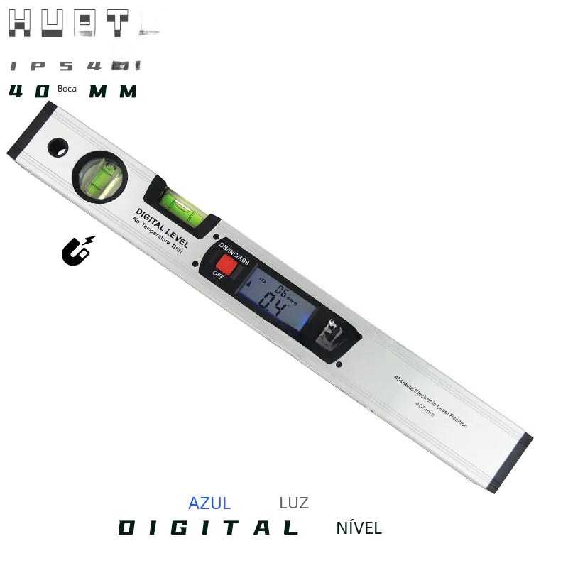 400mm Digital Level with Magnetic Base and Angle Measure
