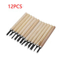 12pcs Carving Tools for DIY Woodworking and Stamping