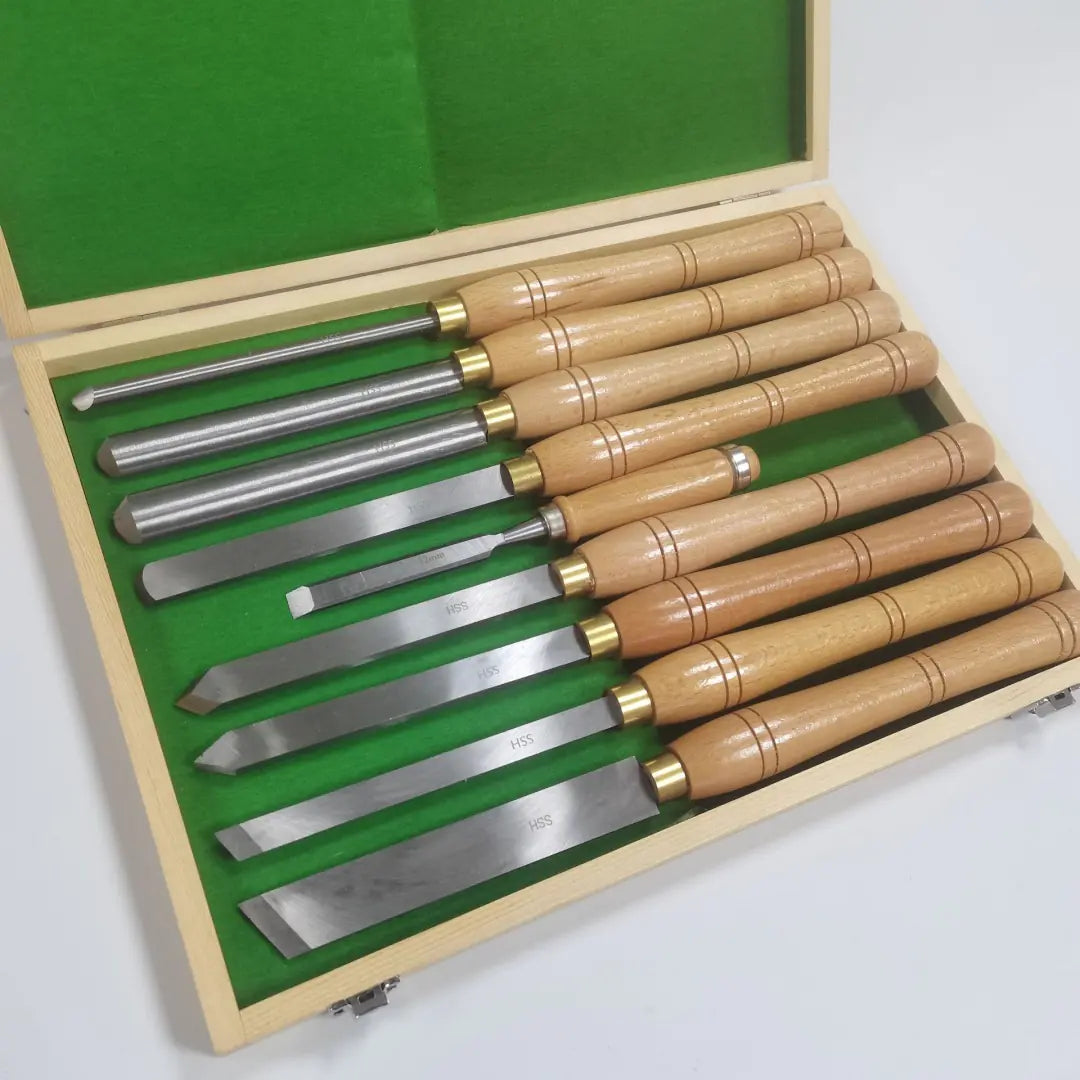 Woodworking Turning Tool Set — Red Handle