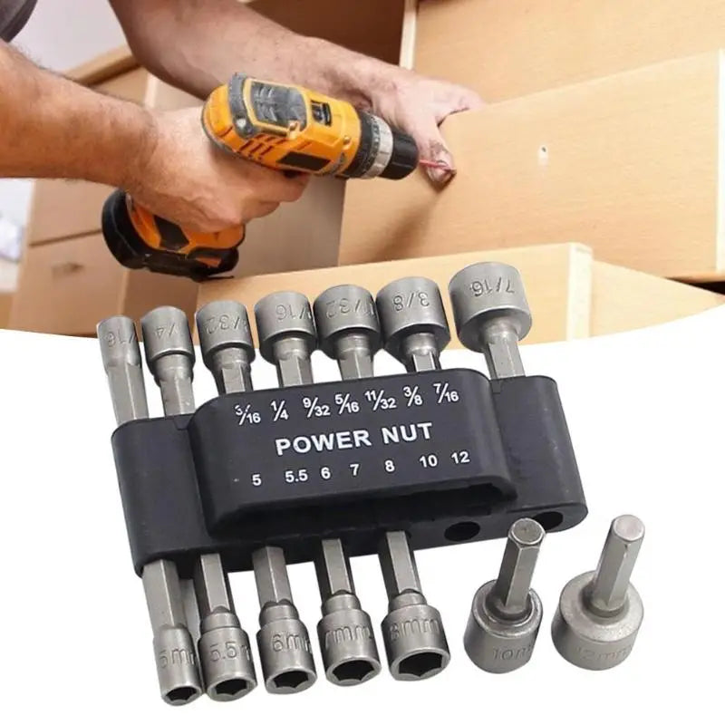 14pcs Magnetic Hex Socket Wrench Set with Drill Tools