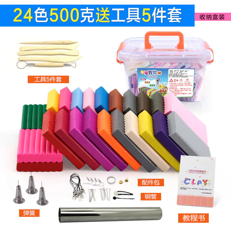 Polymer Clay Kit with Molds and Tools (Wholesale)