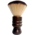 Jaasuee Large Neck Duster Soft Nylon Hair Barber Brush with Wooden Handle Face Cleaning Hairbrush for Haircuts and Styling Kits Brown