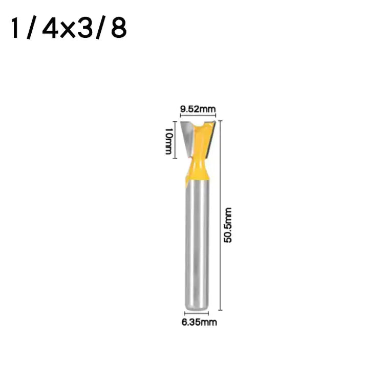 1/4-Inch Tapered Woodworking Router Bit for Joints