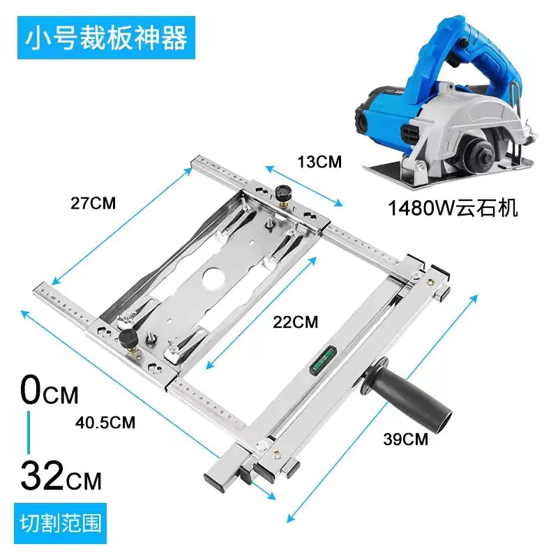 Multifunctional Marble Cutting Saw with Base Support