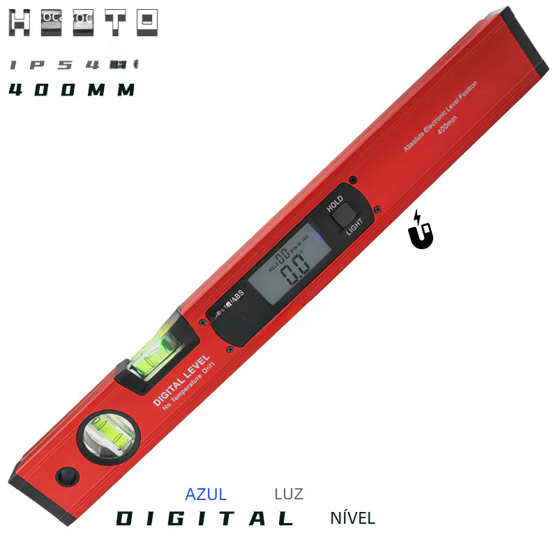 400mm Digital Level with Magnetic Base and Angle Measure