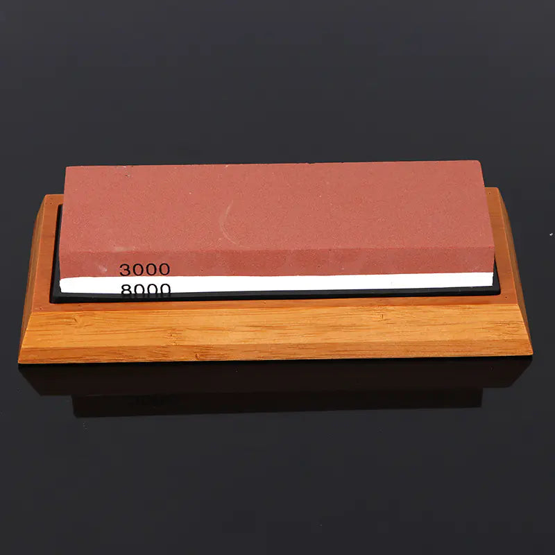 3000/8000 Grit Dual-Sided Whetstone with Base