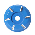 Hoof Trimming DiscProfessional Electric Hoof Repair ToolWood Turbo Carving Disc6/8 Teeth Metal Hoof Trimming Cutter for Horses Goats Cow Foot Trimmer Woodcarving Table Woodworking (Blue 6 Teeth)