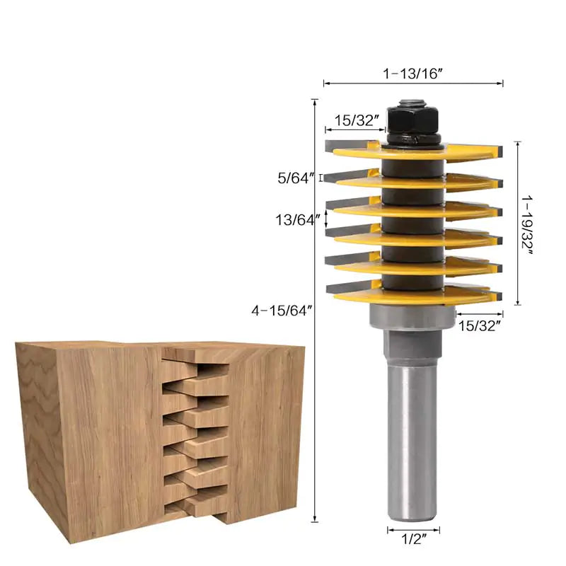 1/2 Inch Finger Joint Router Bit for Woodworking