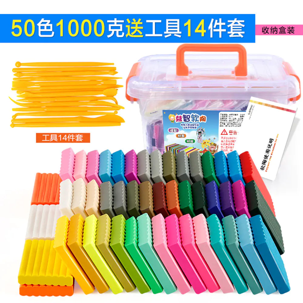 Polymer Clay Kit with Molds and Tools (Wholesale)