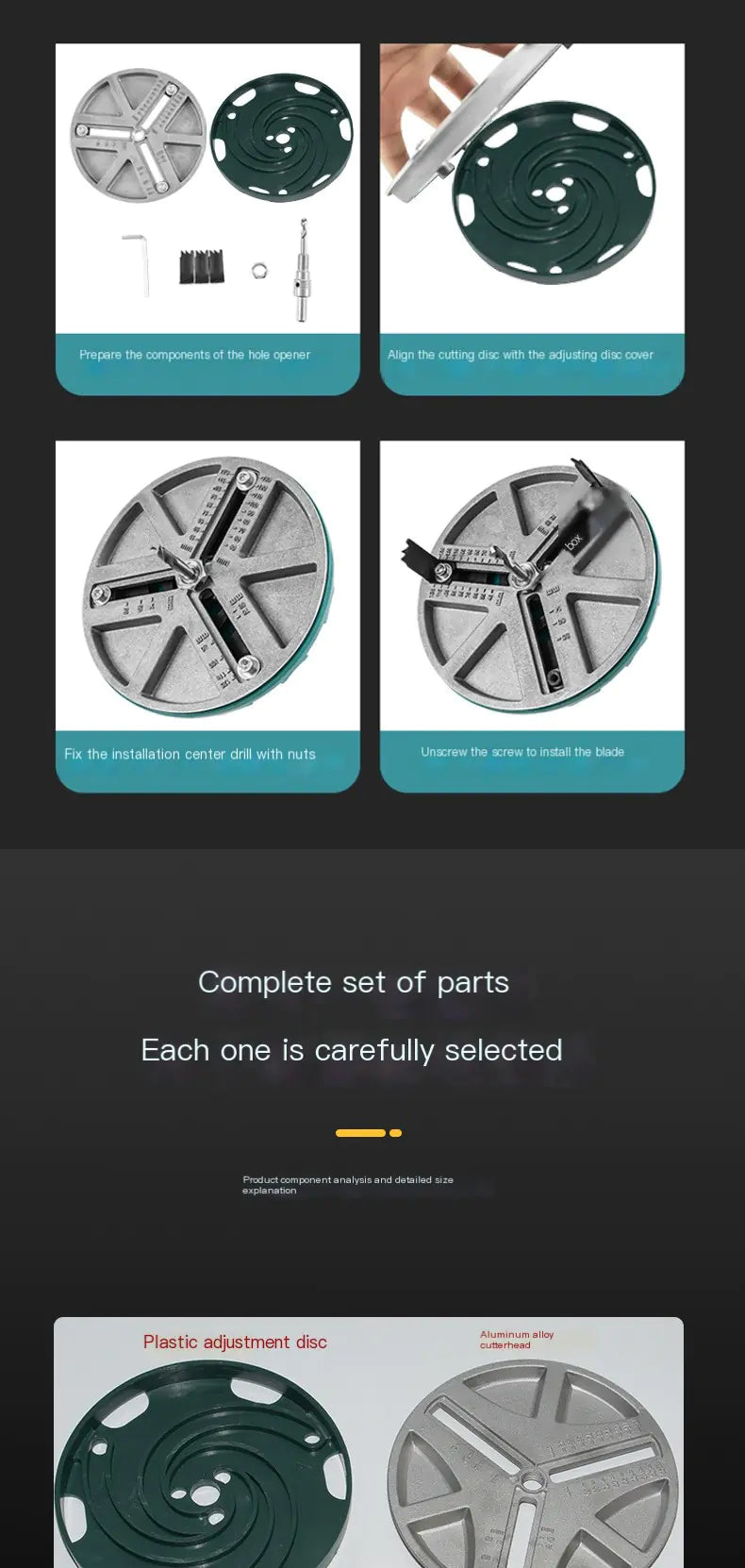 Adjustable Wood Hole Saw