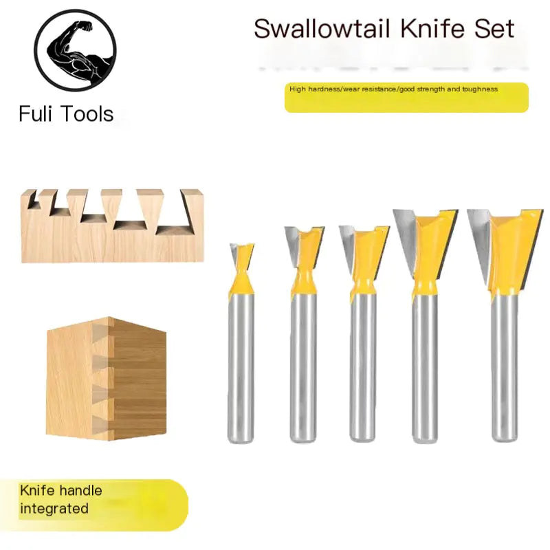 1/4-Inch Tapered Woodworking Router Bit for Joints