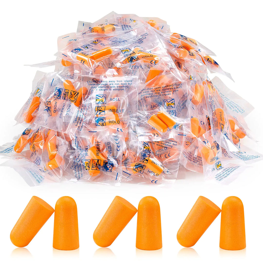 101 Pairs Ear Plugs for Sleeping Noise Cancelling Sound Blocking Earplugs for Work Snoring Construction Loud Noise Reducing Soft Foam Earplugs