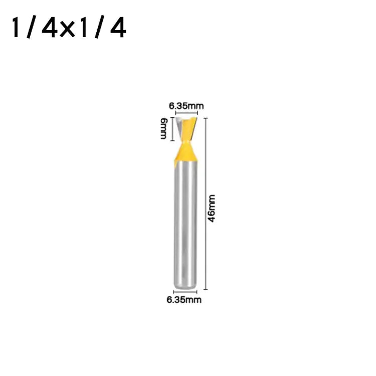 1/4-Inch Tapered Woodworking Router Bit for Joints