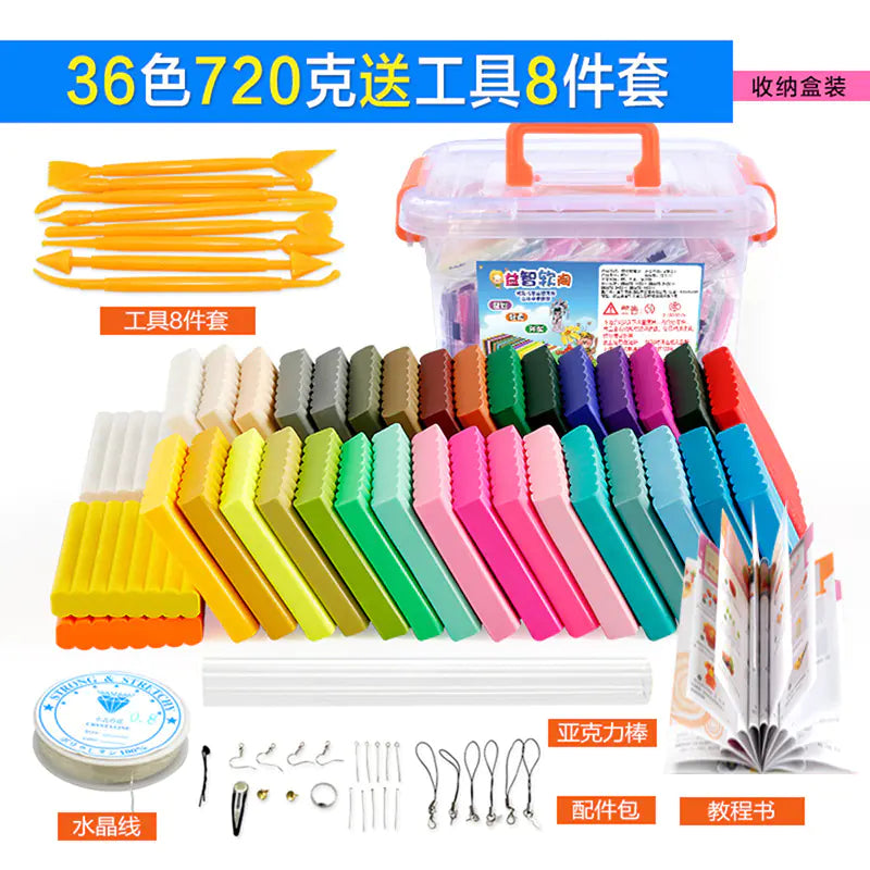 Polymer Clay Kit with Molds and Tools (Wholesale)