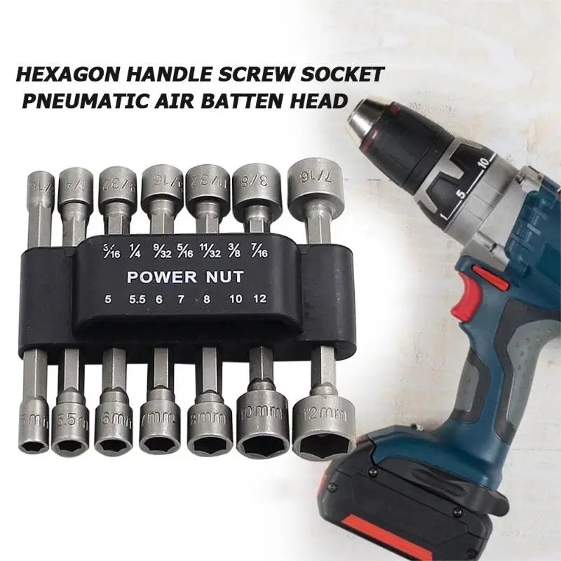 14pcs Magnetic Hex Socket Wrench Set with Drill Tools