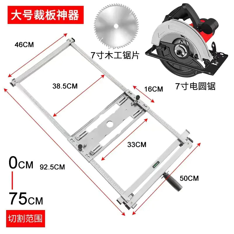 Multifunctional Marble Cutting Saw with Base Support